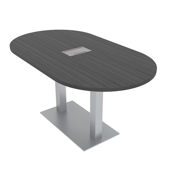 Skutchi Designs 33.5 in W, 59.5 in L, 29 in H, Engineered Wood Top, Grey HAR-RAC-34X60-DOU-ELEC-ASIANNIGHT - main